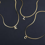 Γυναικείο choker κολιέ με μενταγιόν αρχικού