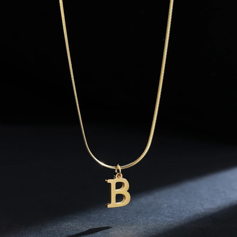 Γυναικείο choker κολιέ με μενταγιόν αρχικού b