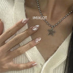 Κολιέ για Γυναίκες με Ασημένιο Κρεμαστό Αστέρι  1