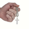 Collier pour homme avec pendentif en forme de croix