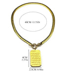 Κολιέ choker με μενταγιόν Ayatul Kursi αραβικό ισλάμ