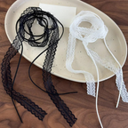 Κολιέ choker με κρεμαστό φιόγκο 