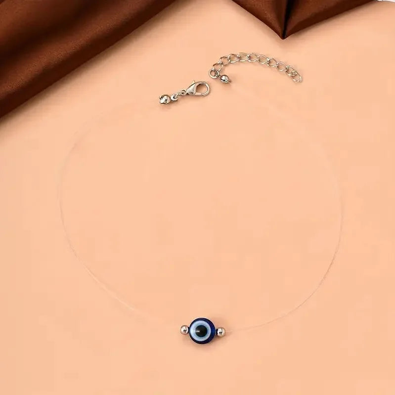 Κολιέ κοντό με μενταγιόν κατά του κακού ματιού