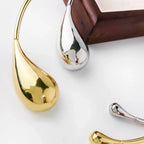 Κολιέ Κοντό με Μενταγιόν Σταγόνα Νερού χρυσό