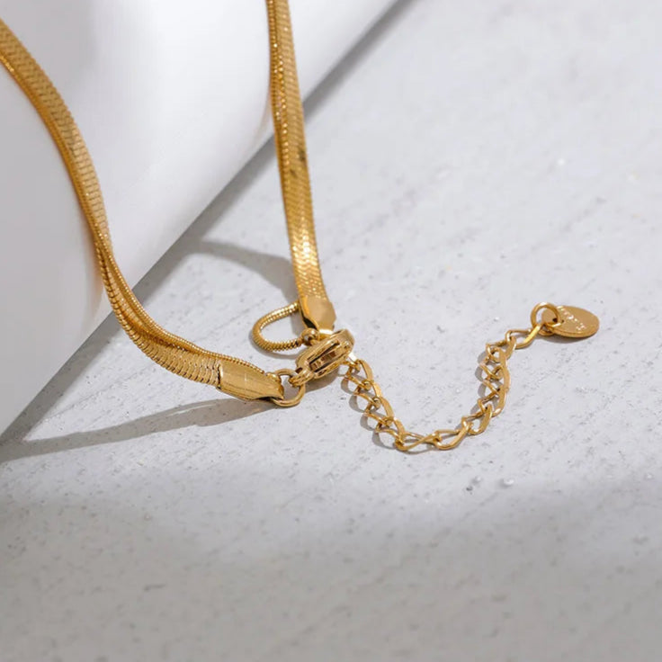 Κολιέ Choker με Μεγάλο Σταγόνα Νερού με Χρυσό