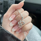 Κολιέ Φίδι με μενταγιόν ασήμι