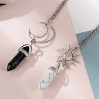 Κολιέ με μενταγιόν ημισέληνος και ήλιος