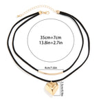 Διπλό Κολιέ με Κρεμαστό Καρδιά