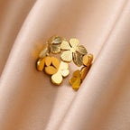 Μεγάλο Δαχτυλίδι με 5χίλια Χρυσά Λουλούδια