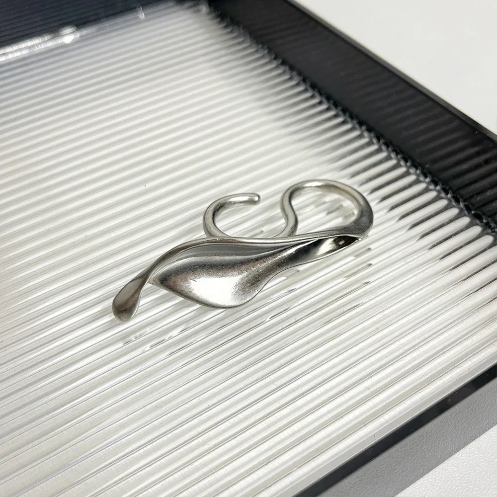 Δαχτυλίδι Φύλλο Λυσίου ασημένιο