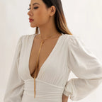 Μακρύ Κολιέ Ντεκολτέ με Φιόγκο για γυναίκες