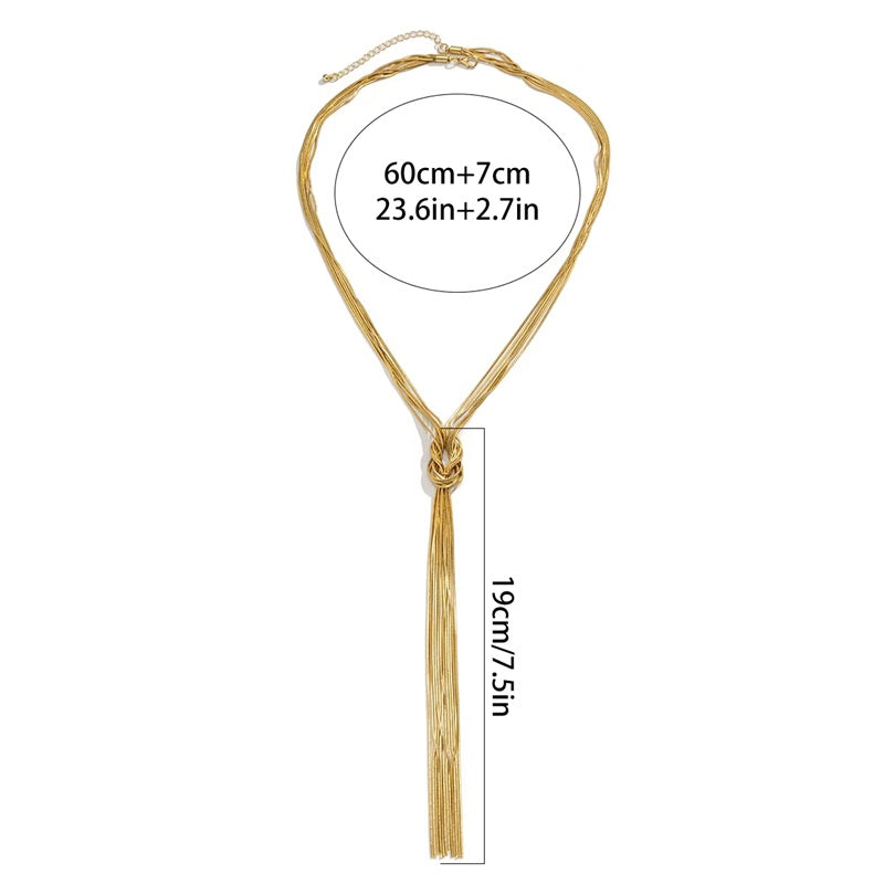 Μακριά αλυσίδα με ντεκολτέ 