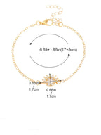 Σετ με 2 βραχιόλια Σελήνη ή Ήλιος με ζιρκόν για ζευγάρια