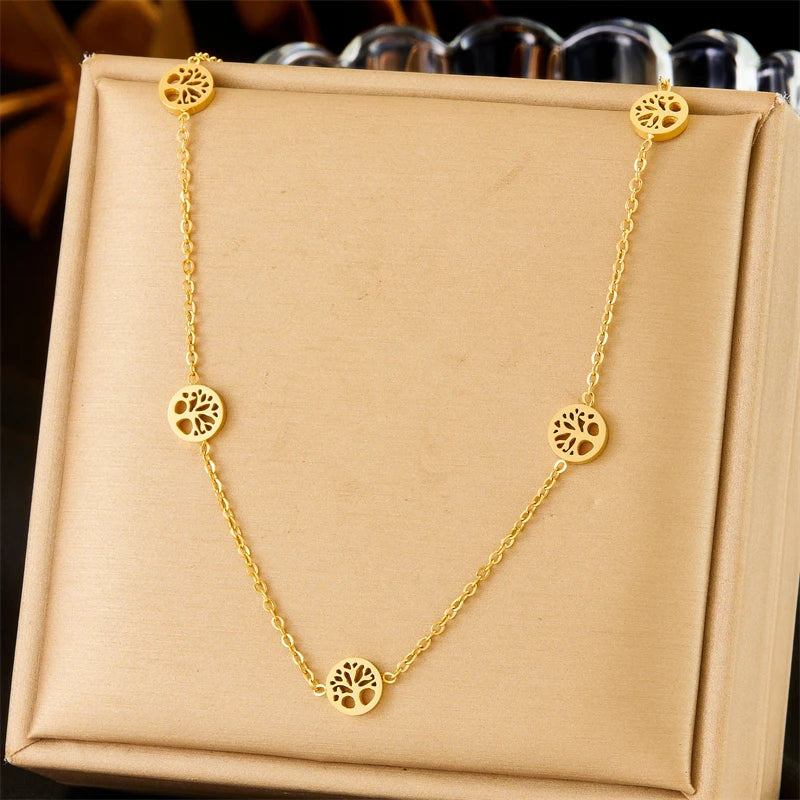 Σετ Κολιέ, Βραχιόλι και Σκουλαρίκια Δέντρο της Ζωής