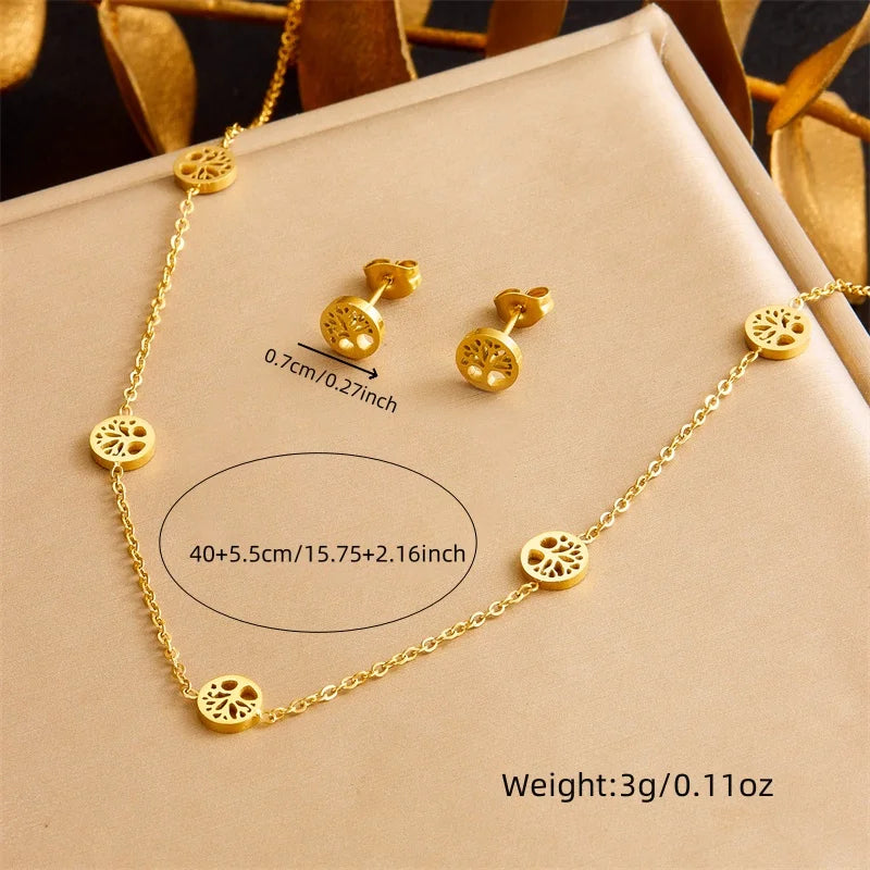 Σετ Κολιέ, Βραχιόλι και Σκουλαρίκια Δέντρο της Ζωής