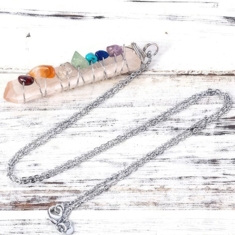 Μενταγιόν 7 Τσάκρα Ασήμι 