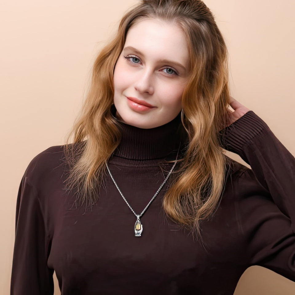 Μενταγιόν Θιβετιανό Ασήμι 