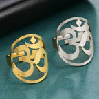 Βουδιστικό δαχτυλίδι Om Θιβετιανό δαχτυλίδι ιππότη για άντρες και γυναίκες