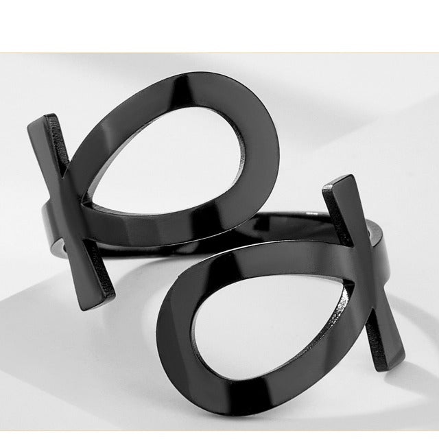 Δαχτυλίδι Αιγυπτιακός Σταυρός Άνκχ Δαχτυλίδι Ιππότη Αρχαίας Αιγύπτου μαύρο