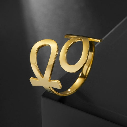 Δαχτυλίδι Αιγυπτιακός Σταυρός Άνκχ Δαχτυλίδι Ιππότη Αρχαίας Αιγύπτου χρυσό