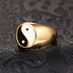 Δαχτυλίδι Γιν Γιανγκ Χρυσό