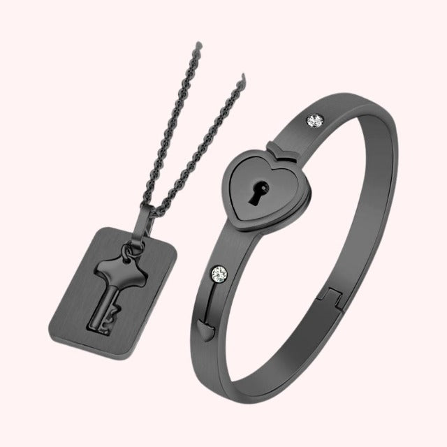 Κοσμήματα Δύο για Ζευγάρι μαύρο