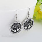 Σκουλαρίκι Δέντρο της Ζωής μαύρο