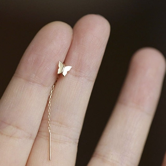 Σκουλαρίκι Πεταλούδα χρυσό