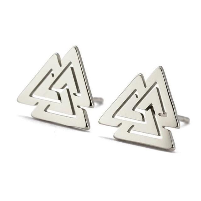 Ασημί Σκουλαρίκια Βίκινγκ για Άντρες