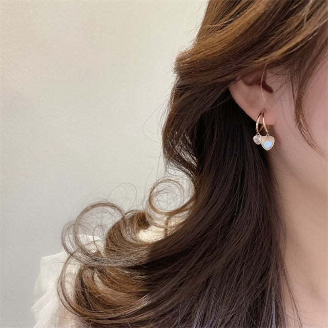 Σκουλαρίκια Καρδιά Χρυσό