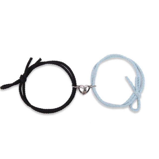 Βραχιόλι Μαγνήτης Ζευγάρι μαύρο και μπλε