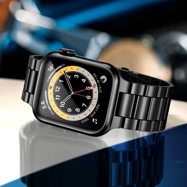 Βραχιόλι Apple Watch από ανοξείδωτο ατσάλι μαύρο