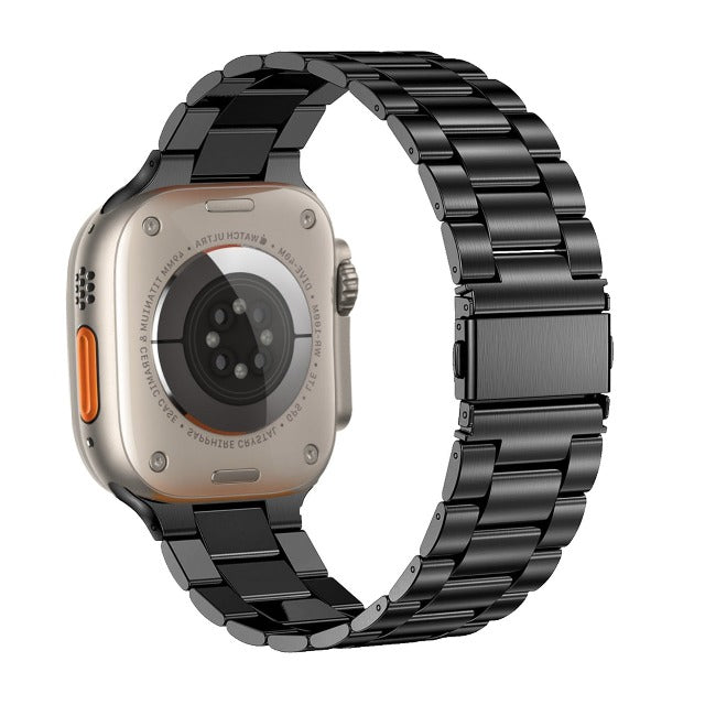 Βραχιόλι Apple Watch από ανοξείδωτο ατσάλι μαύρο