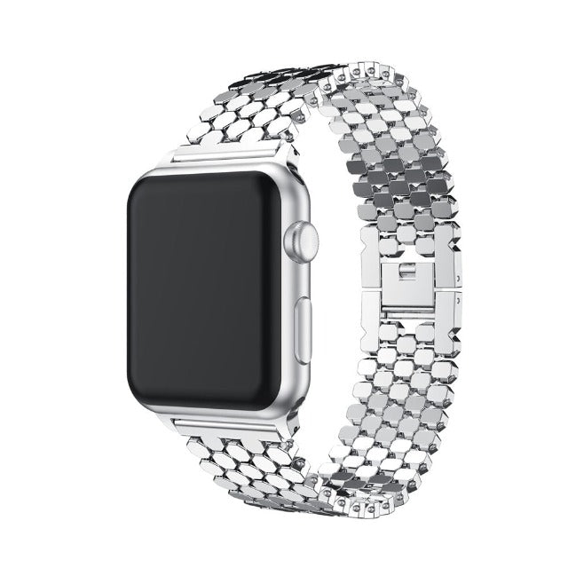 Λουράκι Apple Watch πολυτελείας ασημί