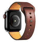 Βραχιόλι Apple Watch από δέρμα καφέ καφέ