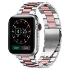 Μπρασελέ Apple Watch σε ασημί και ροζ μέταλλο