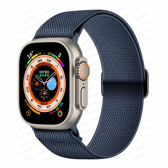 Βραχιόλι Apple Watch από υφαντό νάιλον σε ναυτικό μπλε