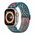 Βραχιόλι Apple Watch από υφαντό νάιλον σε μπλε χρώμα παπιγιόν