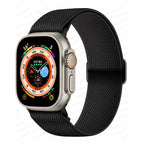 Βραχιόλι Apple Watch από υφαντό νάιλον σε μαύρο