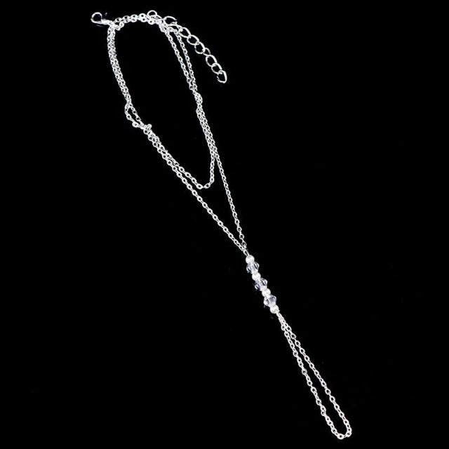 Αλυσίδα ποδιού σε χρυσό και ασήμι για γυναίκες ασήμι