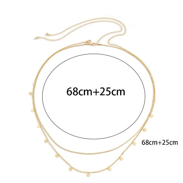 Αλυσίδα Κοιλιάς για Γυναίκες Χρυσό & Ασήμι