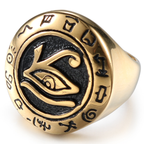 Αιγυπτιακό δαχτυλίδι ιππότη χρυσό χρυσό