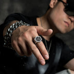 Δαχτυλίδι Ιππότη Βίκινγκ από Ασήμι για Άντρες