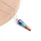 Κολιέ 7 Τσάκρα Πραγματική Πέτρα