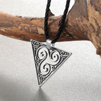 Κολιέ Κελτικό Τρίσκελ (Ασημένιο ή Χρυσό) παλαιωμένο ασήμι