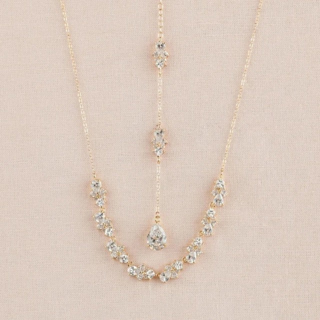 Κολιέ για την Πλάτη Γάμου χρυσό