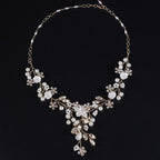 Κολιέ Γάμου Λουλούδια χρυσό