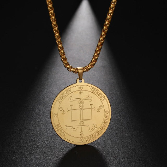 Κολιέ με μενταγιόν Αρχάγγελος χρυσό