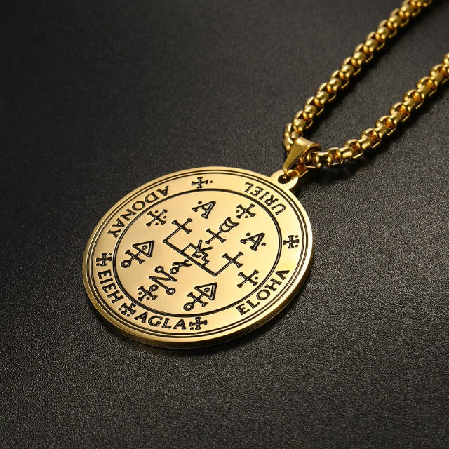 Κολιέ με μενταγιόν Αρχάγγελος χρυσό