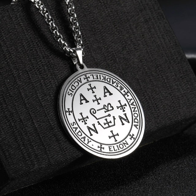 Κολιέ με μενταγιόν Αρχάγγελος ασήμι